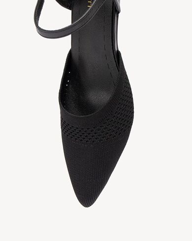 صنادل نسائية بكعب مكتنز ومقدمة مدببة - أحذية صيفية بكعب مكتنز، صنادل قابلة للتنفس للعمل والارتداء اليومي in Kuwait