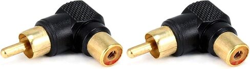 Monoprice 107233 RCA Plug to RCA Jack Adaptor، مطلي بالذهب الأسود in Saudi Arabia