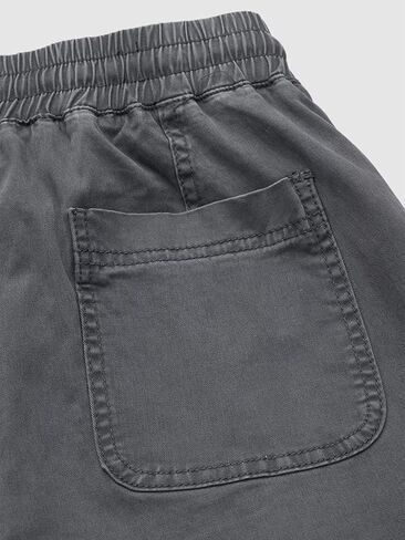 سراويل طيور النحام النسائية ذات الساق المستقيمة عالية الارتفاع برميل الساق البضائع الرباط جيوب متعددة اقتصاص بنطال رياضي in Kuwait