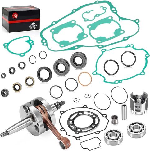 ENGINE REBUILD KIT CRANKSHAFT PISTON GASKETS Seal For KAWASAKI KX 100 2006-2013 in Saudi Arabia