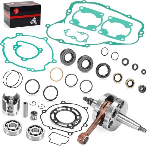 ENGINE REBUILD KIT CRANKSHAFT PISTON GASKETS Seal For KAWASAKI KX 100 2006-2013 in Saudi Arabia
