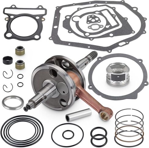 Engine End Rebuild Kit Crankshaft STD Piston + Ring W/Gaskets Compatible with Yamaha Warrior 350 YFM350X 1987-2004 in Saudi Arabia