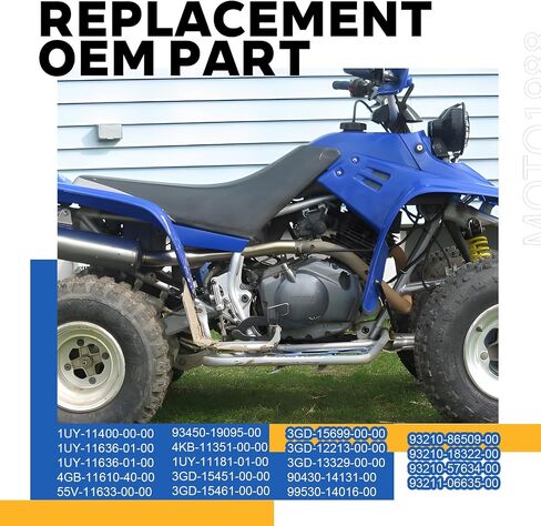 Engine End Rebuild Kit Crankshaft STD Piston + Ring W/Gaskets Compatible with Yamaha Warrior 350 YFM350X 1987-2004 in Saudi Arabia