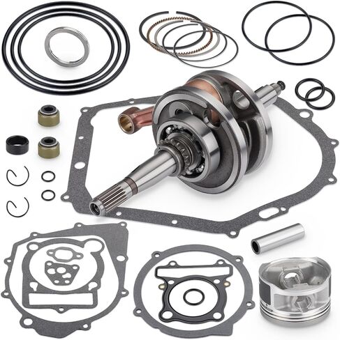 Engine End Rebuild Kit Crankshaft STD Piston + Ring W/Gaskets Compatible with Yamaha Warrior 350 YFM350X 1987-2004 in Saudi Arabia