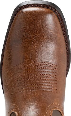 Cowboy Boots For Men Western Square Toe Classic Embroidered Durable Slip on Boots in Saudi Arabia
