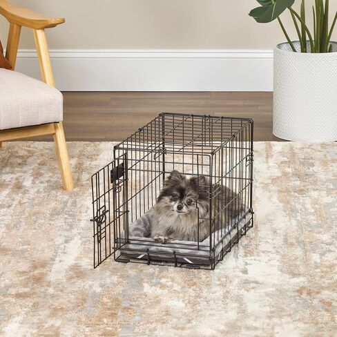MidWest Homes For Pets QuiteTime Deluxe Wave Bolster Bed for Tiny Dogs; Easily Machine Wash and Dry; Tan; 18"; 40218-WVTN in Saudi Arabia