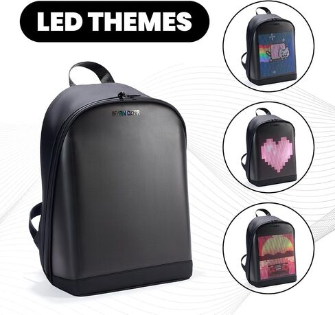 Led Motorcycle Backpack for Men - Led Display Backpack for Travel and Daily Use - Gift for Men & Women in Saudi Arabia