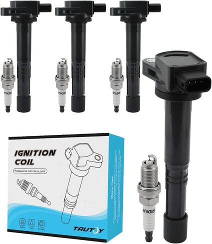 4 PCS UF311 Ignition Coil Pack & Iridium Spark Plugs (2.0L 2.2L 2.4L) For Honda Accord 03-07,Civic 02-11,CR-V 02-09,Element 03-11,S2000 04-05,For Acura CSX 06-11,RSX 02-06, # UF583 UF393 5C1682 in Saudi Arabia