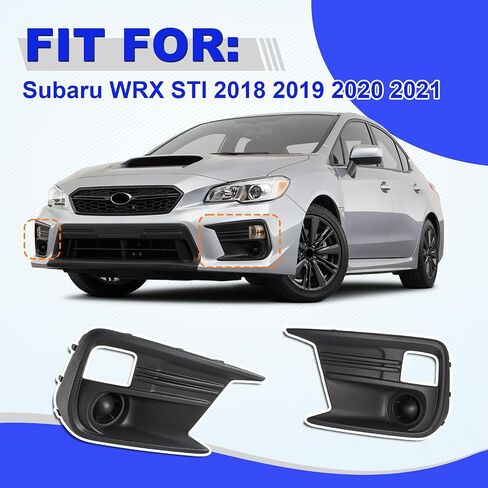 GearUp Fog Light Cover Driver and Passenger Side for Subaru WRX/WRX STI 2018-2021 Replacement for 57731VA360, 57731VA370 in Saudi Arabia