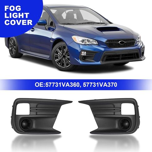 GearUp Fog Light Cover Driver and Passenger Side for Subaru WRX/WRX STI 2018-2021 Replacement for 57731VA360, 57731VA370 in Saudi Arabia