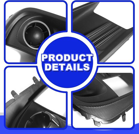 GearUp Fog Light Cover Driver and Passenger Side for Subaru WRX/WRX STI 2018-2021 Replacement for 57731VA360, 57731VA370 in Saudi Arabia