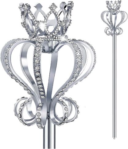 Royal Scepter for Adults Costume Accessory King Queen Scepter Fantasy Cosplay Prop Halloween Pageant Costume in Saudi Arabia