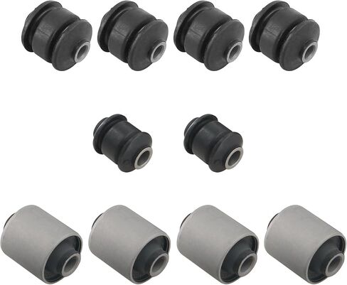 Rear Lateral Upper Lower and Rear Arm Bushing Set (10) Compatible with Toyota 4Runner 1996-2002 Replace 4870235070 4870235050 4874035030 1203864 1203865 1203866 in Saudi Arabia
