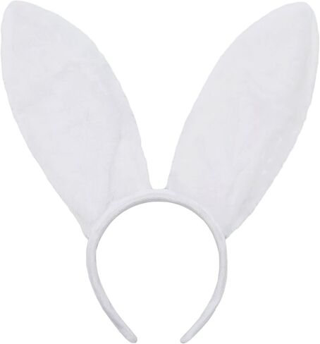 Bunny Ears Headband And Tail - Furry Rabbit Ear Costume Accessories for Halloween, Easter, Cosplay & Party (Gray)‌ in Saudi Arabia