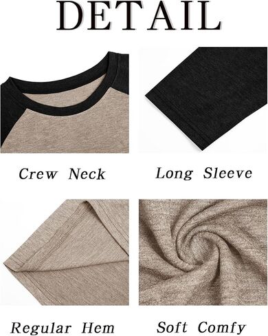 Runcati Mens Baseball Shirt Casual Raglan Long Sleeve Crewneck Graphic T-Shirt Lightweight Vintage Tops in Saudi Arabia
