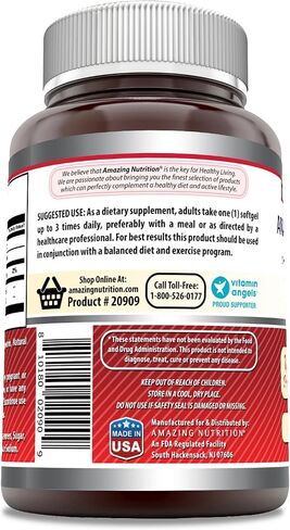 Amazing Formulas CLA 1000mg 120 Softgels Supplements | Conjugated Linoleic Acid | Non-GMO | Gluten Free in Kuwait