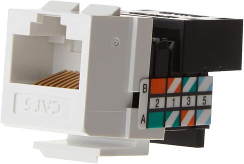 Leviton 41108-RR5 موصل QuickPort فئة 5، CAT 5، أحمر in Saudi Arabia