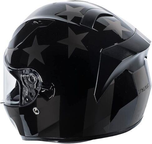TORC T15 Unisex-Adult Full-face-Helmet-Style Motorcycle Helmet with Solid Color in Saudi Arabia