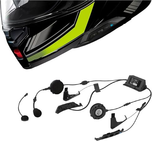 مجموعة خوذة بلوتوث SRL3 من The Helmet Shop بالإضافة إلى مجموعة الخوذة المعيارية Neotec 3. تأتي سماعة الرأس SRL3 مثبتة مسبقًا ومختبرة. in Kuwait