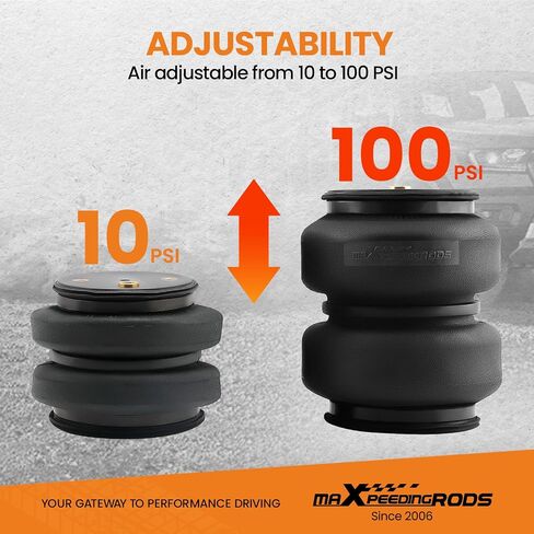 maXpeedingrods 5000 lbs Rear Air Suspension Bags Kit for Ford F-250 F-350 2017-2019 F-450 2017-2023 Super Duty 4WD Air Ride Spring Kit in Saudi Arabia