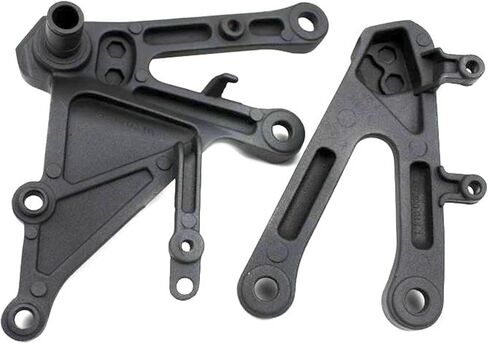 Motorcycle Front Rider Footrest Foot Pegs Bracket Set for Honda CBR1000RR 2004-2007 2006 2005 (Black) in Saudi Arabia