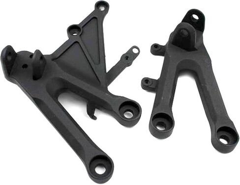 Motorcycle Front Rider Footrest Foot Pegs Bracket Set for Honda CBR1000RR 2004-2007 2006 2005 (Black) in Saudi Arabia
