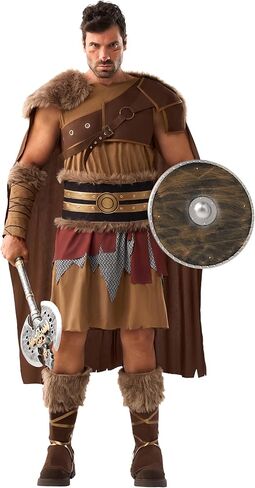 Spooktacular Creations Halloween Viking Costume Men, Barbarian Costume Men, Adult Viking Outfit for Halloween Party in Saudi Arabia
