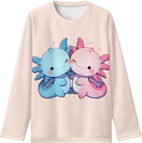 T Shirt for Girls 3-16Y Long Sleeve Crew Neck Shirt Casual Fall Costume Outdoors Athletic T-Shirt in Kuwait