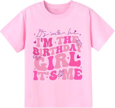 Birthday Girl Shirt 2nd 3rd 4th 5th 6th 7th Girls Happy Birthday Tshirts Cotton Tees Tops in Kuwait