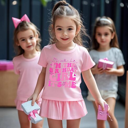 Birthday Girl Shirt 2nd 3rd 4th 5th 6th 7th Girls Happy Birthday Tshirts Cotton Tees Tops in Kuwait