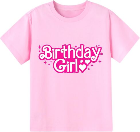 Birthday Girl Shirt 2nd 3rd 4th 5th 6th 7th Girls Happy Birthday Tshirts Cotton Tees Tops in Kuwait