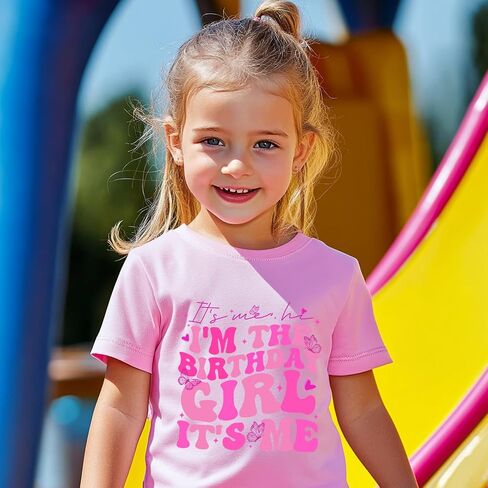 Birthday Girl Shirt 2nd 3rd 4th 5th 6th 7th Girls Happy Birthday Tshirts Cotton Tees Tops in Kuwait