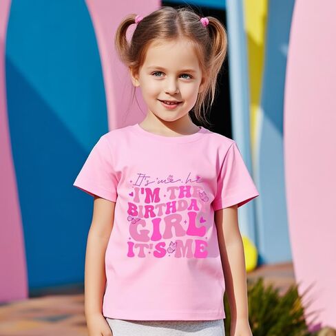 Birthday Girl Shirt 2nd 3rd 4th 5th 6th 7th Girls Happy Birthday Tshirts Cotton Tees Tops in Kuwait