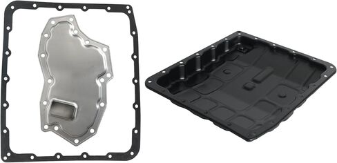 Automotive Transmission Oil Filter with Gasket and Oil Pan with Drain Plug Kit,For Nissan Armada Frontier Pathfinder Titan 3.5L 4.0L 5.6L 2003-2017,TF-327 31728-97X00,31390-90X0B,31390-90X00 in Saudi Arabia