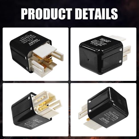 Relay 90987-04002 056700-6780, Starter Relays, 12V 40A 5Pins Automotive Power Relays, Car Accessories High-Performance Plug-in Type Relay Compatible with Toyota 4Runner RAV4 Previa Lexus GS300 in Saudi Arabia