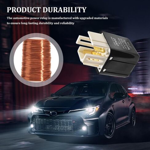 Relay 90987-04002 056700-6780, Starter Relays, 12V 40A 5Pins Automotive Power Relays, Car Accessories High-Performance Plug-in Type Relay Compatible with Toyota 4Runner RAV4 Previa Lexus GS300 in Saudi Arabia
