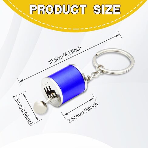 Car Shifter Gear Keychain, Six Speed Manual Transmission Stick Shift Keyring, Auto Part Creative Fidget Toy, Car Decoration Accessories Auto Gearbox Shifter Key Chain for Women and Men in Saudi Arabia