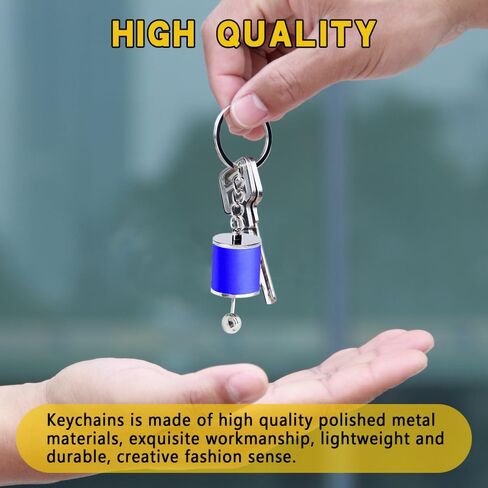 Car Shifter Gear Keychain, Six Speed Manual Transmission Stick Shift Keyring, Auto Part Creative Fidget Toy, Car Decoration Accessories Auto Gearbox Shifter Key Chain for Women and Men in Saudi Arabia