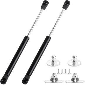 2 Pack Gas Struts, 10 Inch 45Lbs/200N Gas Strut Shock Spring Lift for Window Lift and Lid Support/Gas Shocks for RV Bed Platform/Floor Hatch/Outdoor Bench/Cabinet/Tool Box (200N) in Saudi Arabia