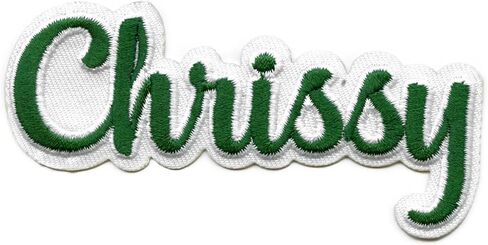 Chrissy Cheer Sweater Name Patch Strange TV Horror Hawkins Embroidered Iron On in Saudi Arabia