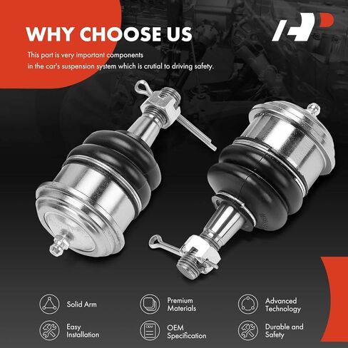 A-Premium 2 x Front Upper Ball Joint, Compatible with Chevrolet Corvette 1997-2011 & Cadillac XLR 2004-2009 in Saudi Arabia