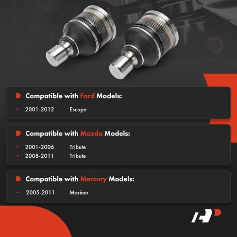 A-Premium 2 x Front Lower Ball Joints, Compatible with Ford Escape 2001-2012 & Mazda Tribute 2001-2006 2008-2011 & Mercury Mariner 2005-2011 in Saudi Arabia