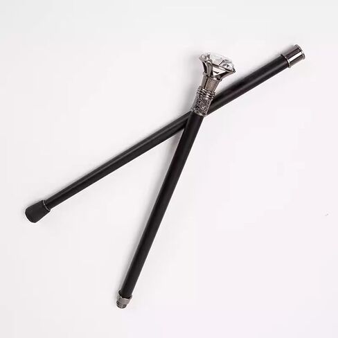 Gold Costume Walking Cane Metal Crystal Walking Stick Elegant Prop Stick Pimp Canes for Adults and Kids Halloween Pimp Canes (Gold,91cm/35.8in) in Saudi Arabia