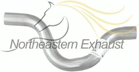 Exhaust Resonator Pipe Muffler and Resonator Pipe Compatible for 2008-2010 Chrysler Town & Country 4.0L | Stainless Steel | Northeastern Exhaust | Free Clamps and Gasket Included | Direct-Fit in Saudi Arabia