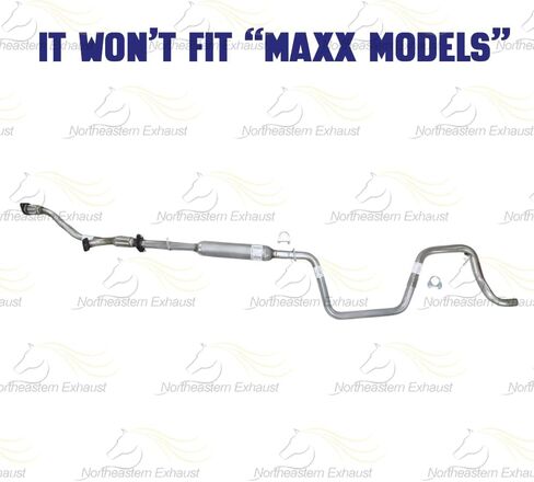 Exhaust Flex Y Pipe Resonator Intermediate Pipe Compatible for 2004 Chevy Malibu 3.5L | Stainless Steel | Northeastern Exhaust | Includes Gasket, Clamp, Hanger and Bolts & Nuts in Saudi Arabia