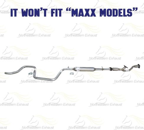 Exhaust Flex Y Pipe Resonator Intermediate Pipe Compatible for 2004 Chevy Malibu 3.5L | Stainless Steel | Northeastern Exhaust | Includes Gasket, Clamp, Hanger and Bolts & Nuts in Saudi Arabia