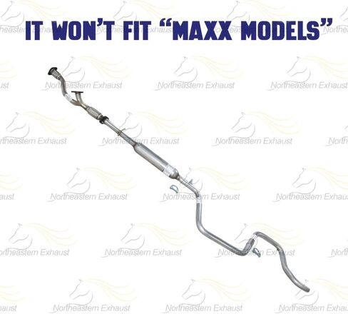 Exhaust Flex Y Pipe Resonator Intermediate Pipe Compatible for 2004 Chevy Malibu 3.5L | Stainless Steel | Northeastern Exhaust | Includes Gasket, Clamp, Hanger and Bolts & Nuts in Saudi Arabia