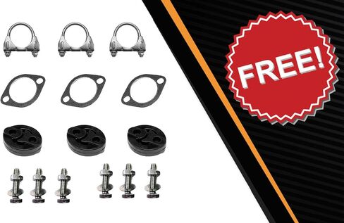 Exhaust Flex Y Pipe Resonator Intermediate Pipe Compatible for 2004 Chevy Malibu 3.5L | Stainless Steel | Northeastern Exhaust | Includes Gasket, Clamp, Hanger and Bolts & Nuts in Saudi Arabia