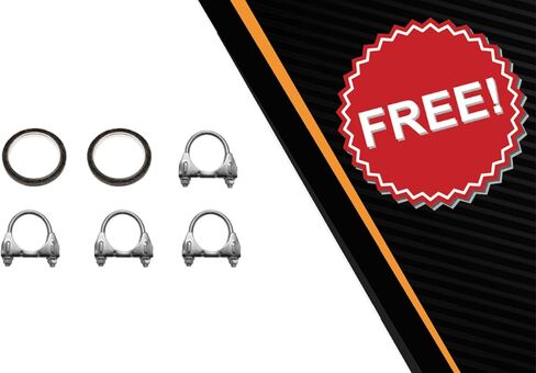 Northeastern Exhaust | Stainless Steel Resonator and Muffler Assembly Exhaust System Kit Compatible for Acura TL 2009-2014 3.5L | Free Clamps and Gaskets | Automotive Replacement Part in Saudi Arabia