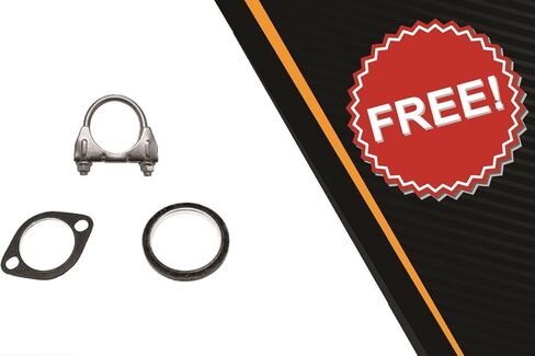 Exhaust Resonator and Muffler Kit Compatible for 2012-2016 Subaru Impreza 2.0L | Stainless Steel | Northeastern Exhaust | Free Gaskets and Clamp included | Direct Fit in Saudi Arabia